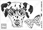 Schablone-Stencil A3 327-5249 Funny Hund
